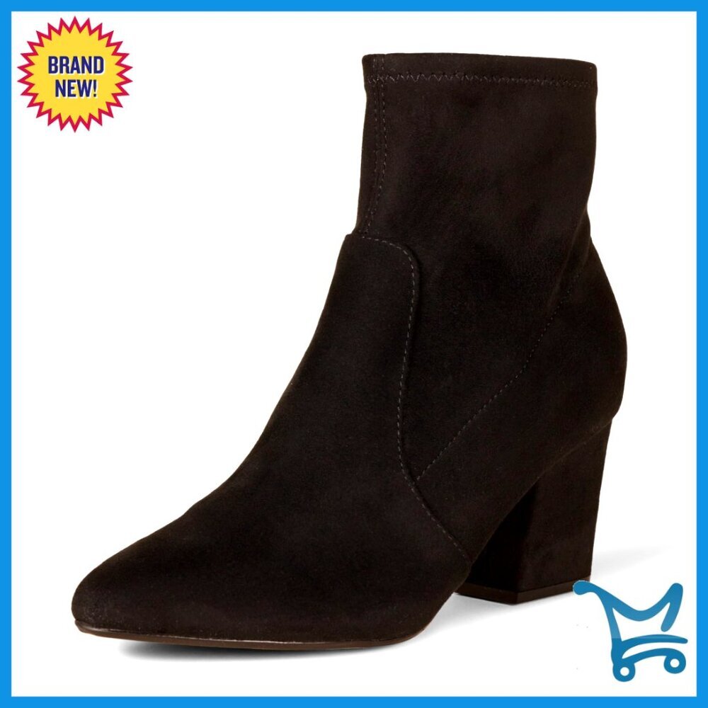 Women's Fitted Stretch Ankle Boots with Memory Foam Insole